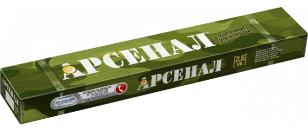 Электроды сварочные Арсенал МР-3, ф 3 мм (уп-2,5 кг) купить с доставкой в Большое Грызлово